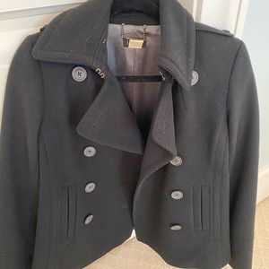 Classic Jcrew black pea coat
